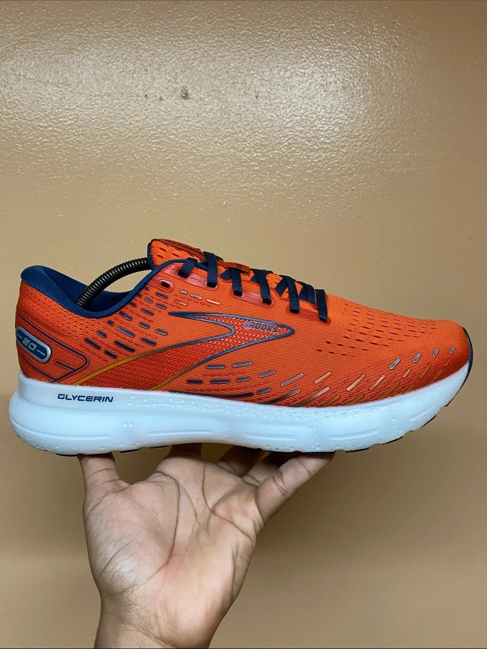 Brooks Glycerin 20 Men's Running Sneakers “Orange/Titan/Flame” Size 12.5 Medium
